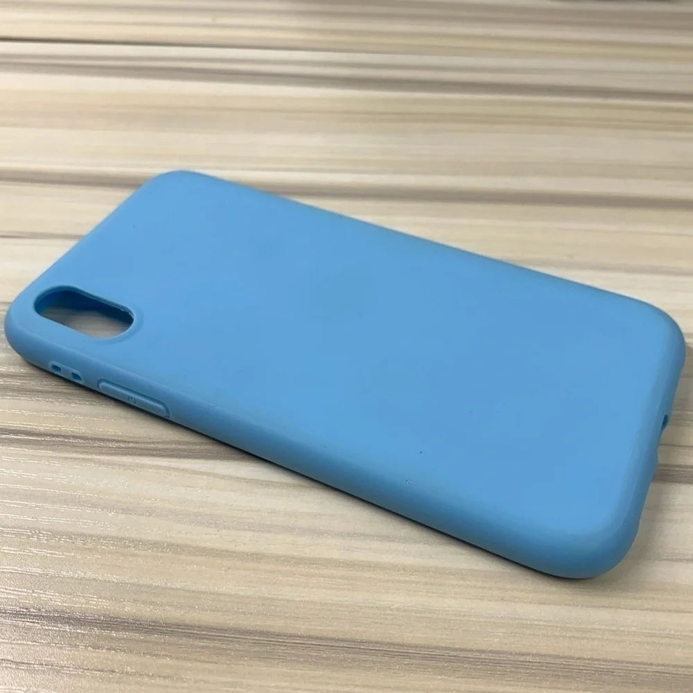 Blue Silicone Phone Case For iPhone XR - 6”x 4”x 0.5”